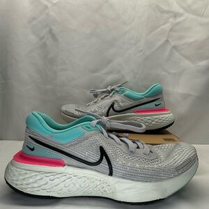 Nike ZoomX Invincible Run Flyknit 'Grey Fog Dynamic Turquoise' CT2228-003